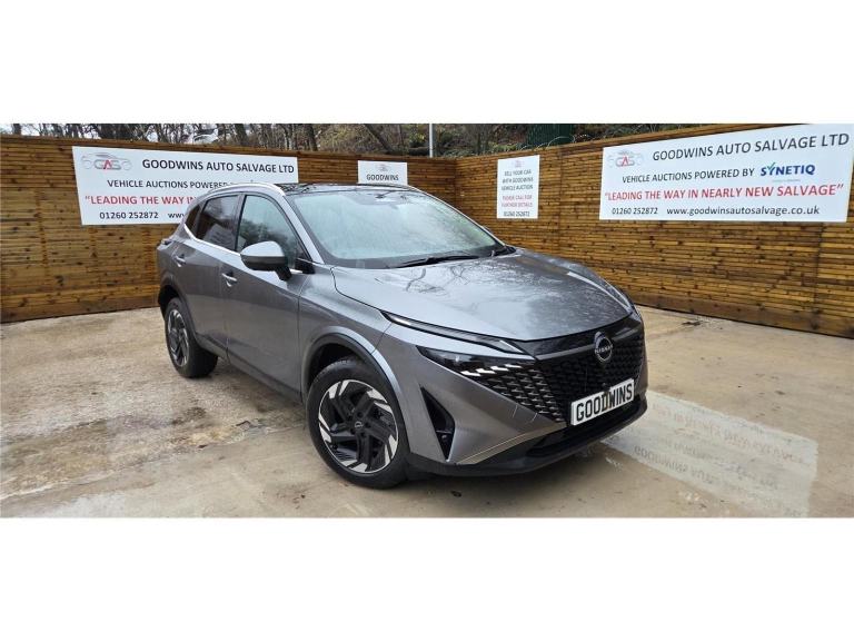 2025 NISSAN QASHQAI DIG-T N-CONNECTA 1.3T HYBRID DAMAGED REPAIRABLE SALVAGE 