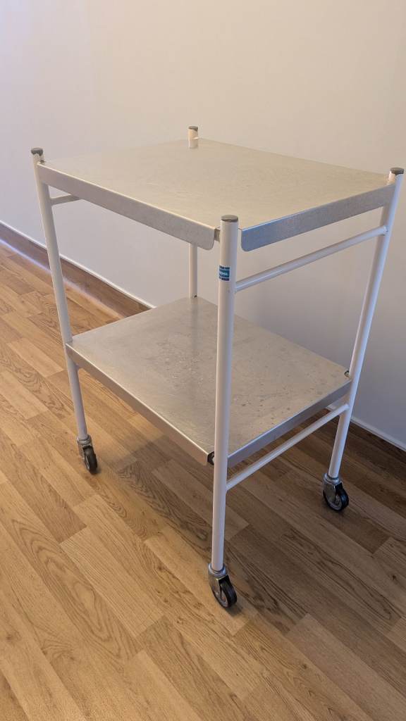 Used 2-Tier Metal Trolley on Wheels – £15