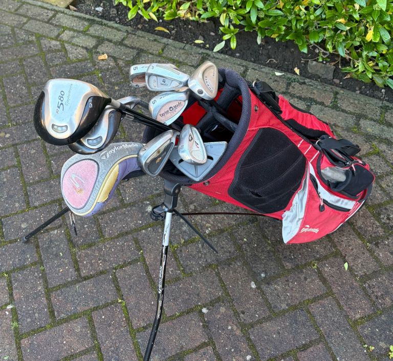 Amazing TaylorMade R & XR Full Set + TM Putter + TM Bag Mens RH 3 x TM R Woods