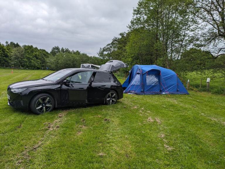 Berghaus Air 400 Nightfall 4 Person Cabin Tent - Blue with extras, carpet and footprint