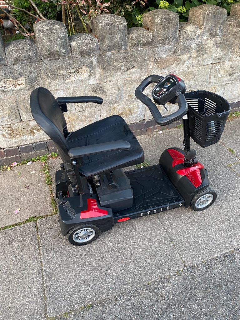 Drive Style+ Mobility Scooter – Red and Black, Good Condition