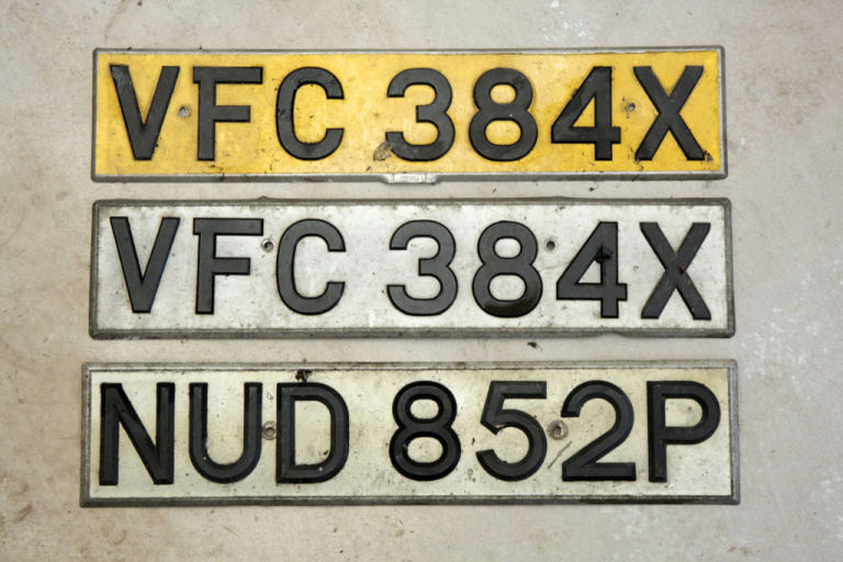 Old Numberplates