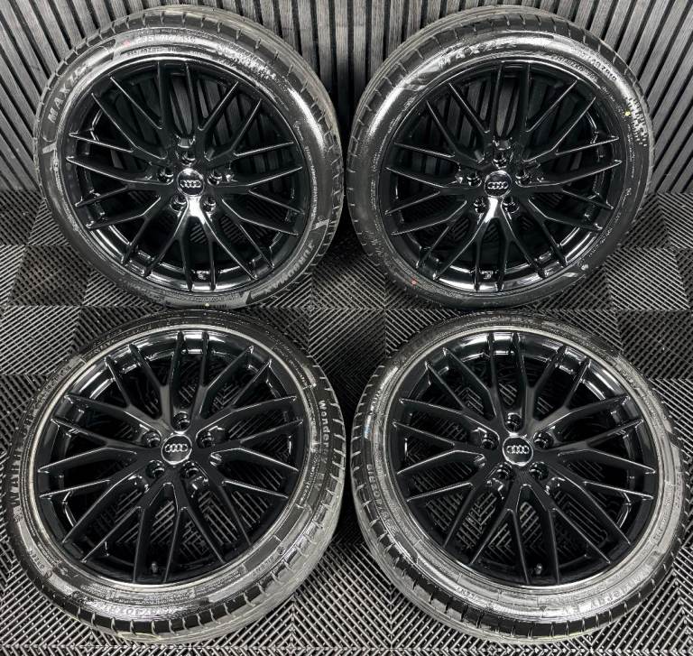 19'' GENUINE AUDI Q2 BLACK EDITION ALLOY WHEELS TYRES ALLOYS