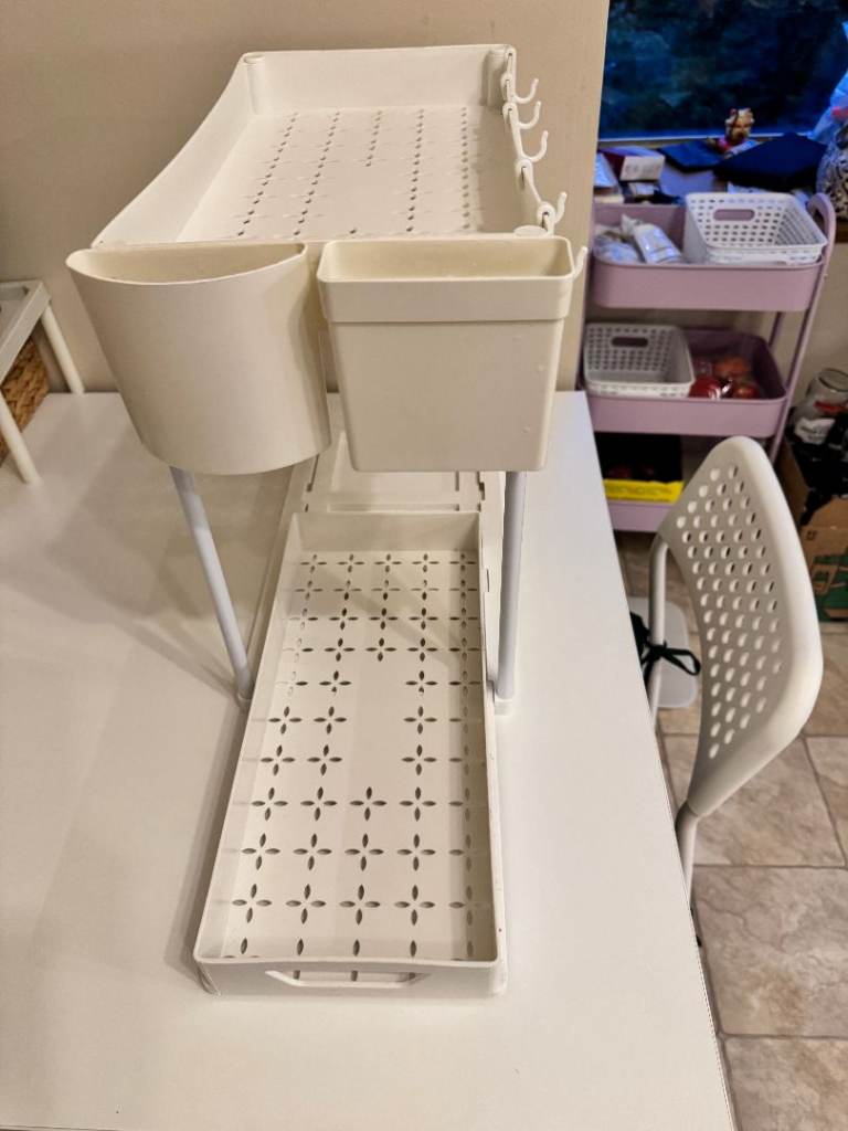 2-Tier Organiser with Sliding Drawer