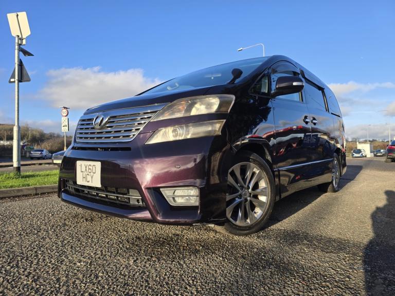 2010 Toyota Vellfire G PURPLE 2.4 PETROL 2010(60) ULEZ FREE, 7 SEATERS MPV Petrol Automatic