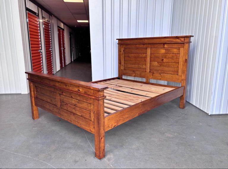Barker and Stonehouse reclaimed solid wood king size bed ! Excellent condition!