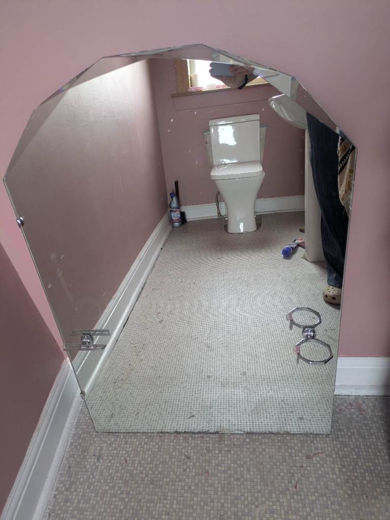 Free Vintage Decorative Mirror with Bevelled Edge