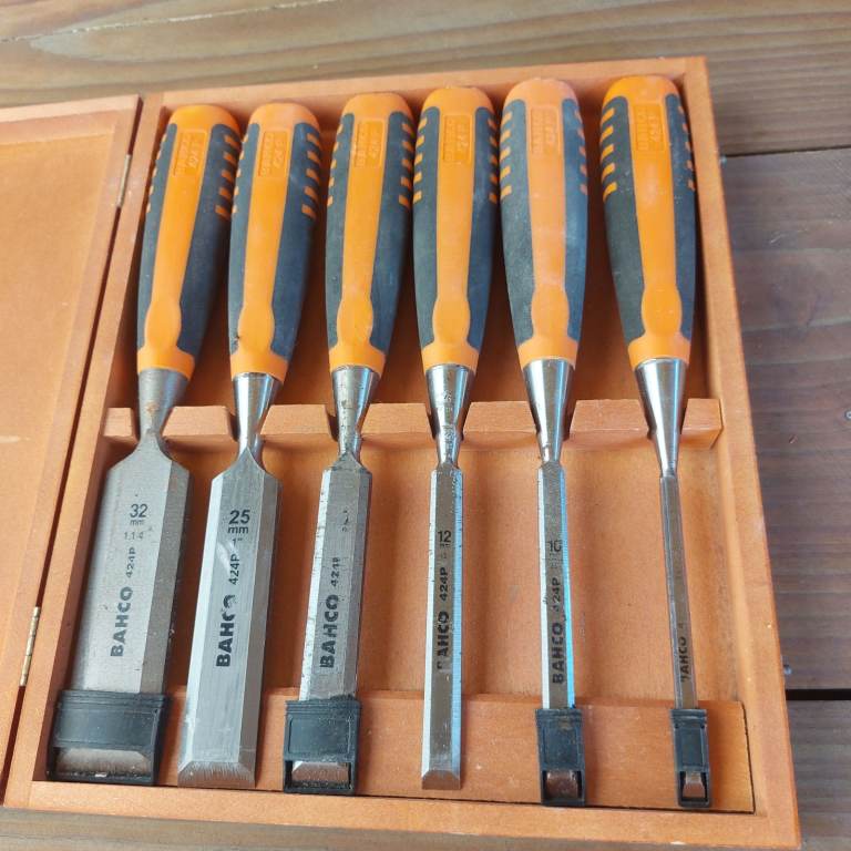 BAHCO 424P-S6 BEVEL EDGE CHISEL SET