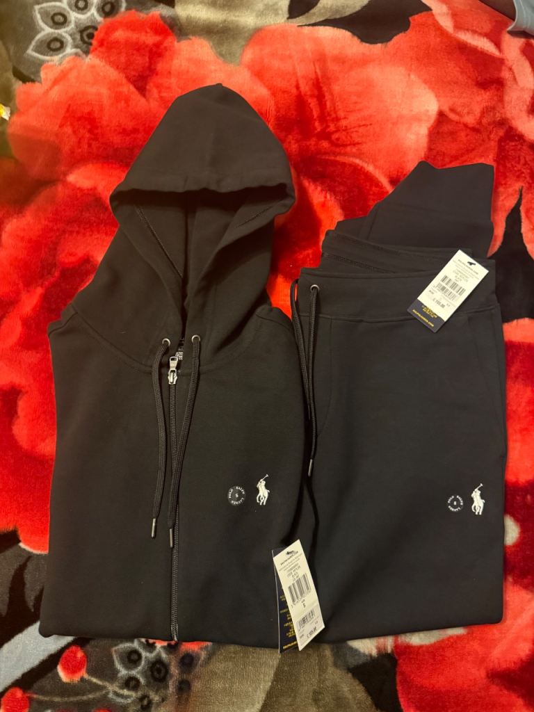 Ralph Lauren Tracksuit – Brand New With Tags – Size S – Black – Full Packaging