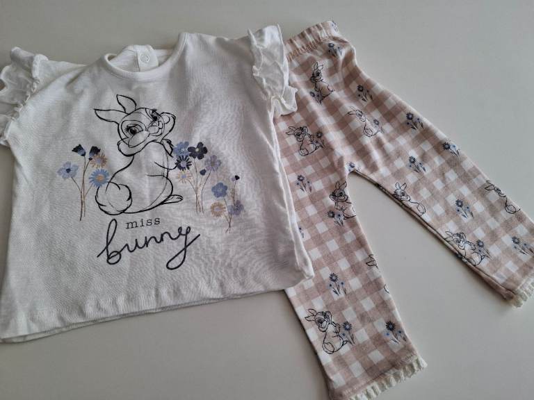 Disney Baby Miss Bunny 2 Piece Outfit 6 – 9 Months New Asda George