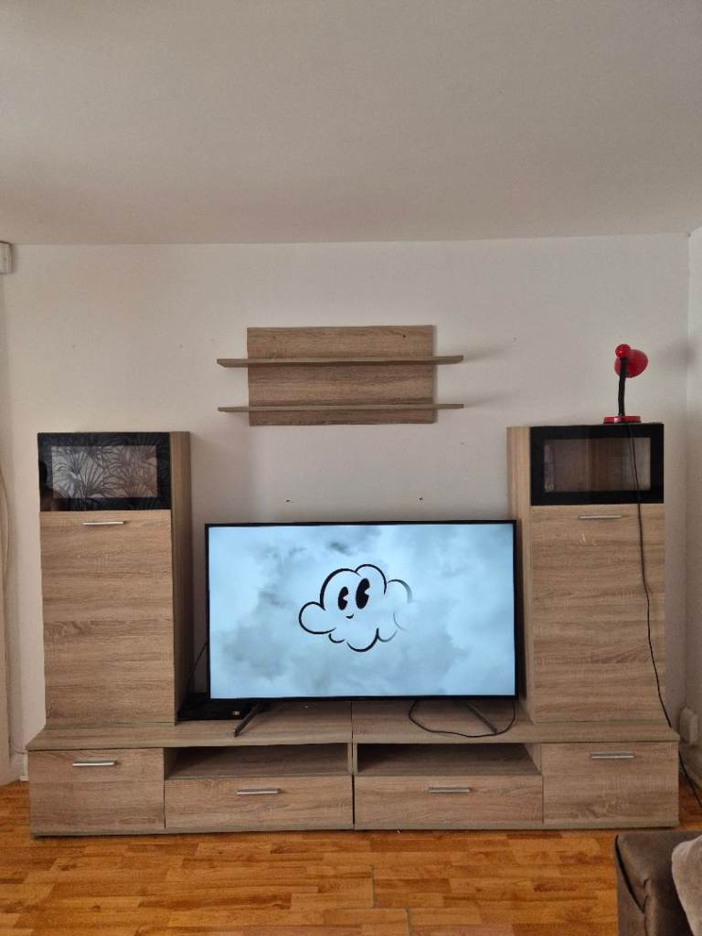 wood effect living room furniture set