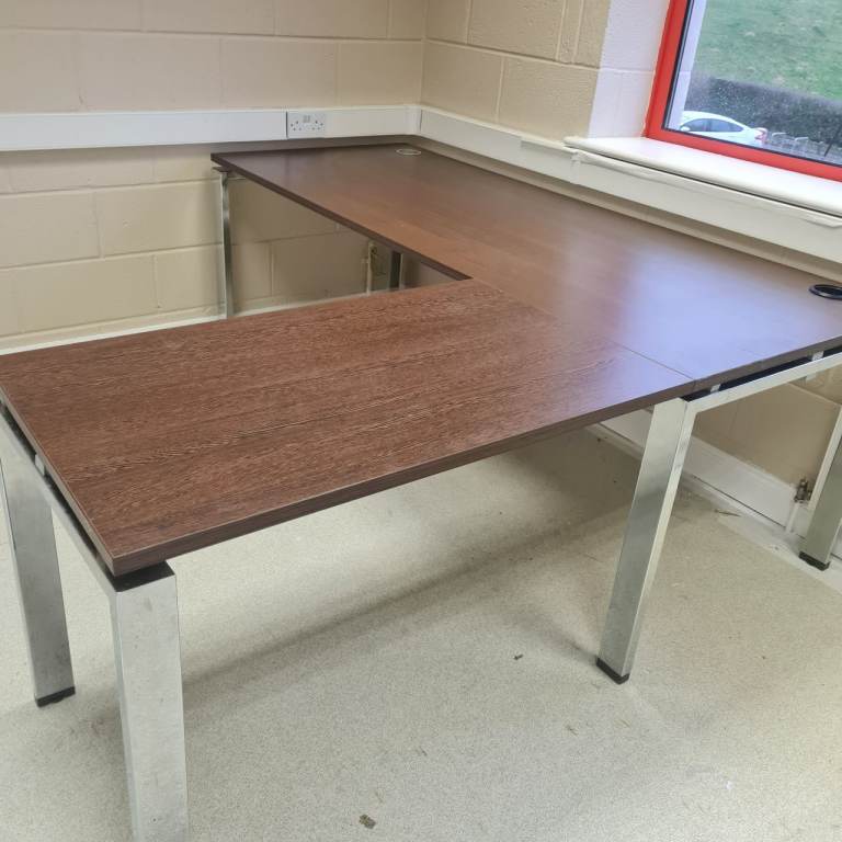 Walnut executive office desk 