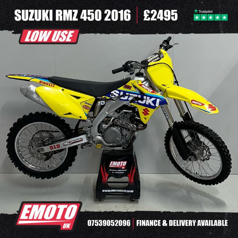 image for SUZUKI RMZ 450 2016 Motocross Bike 450cc @EmotoUK - Finance Available