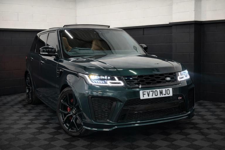 2020 70 LAND ROVER RANGE ROVER SPORT SVR 5.0 V8 575 BHP BRITISH RACING GREEN