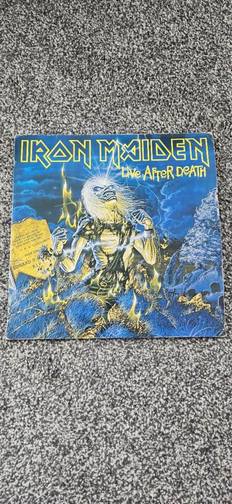 Iron Maiden Live After Death Vinyl Album – Good Condition