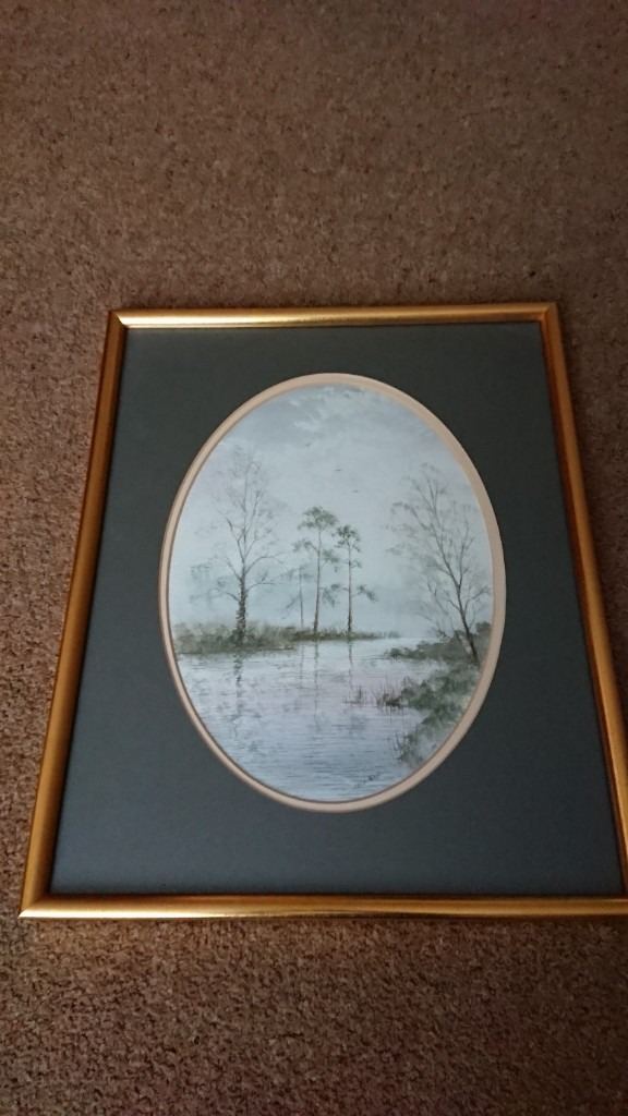 Jack Ray watercolour landscape scene 