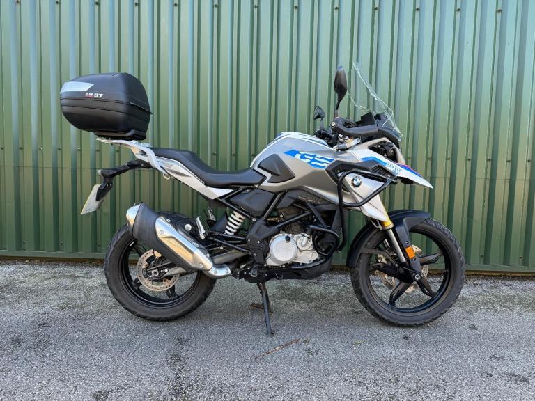 BMW G 310 GS 2020 White Heated Grips Top Box 7500 Miles Full History