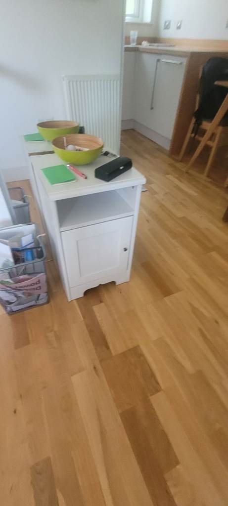White Wooden Storage Unit