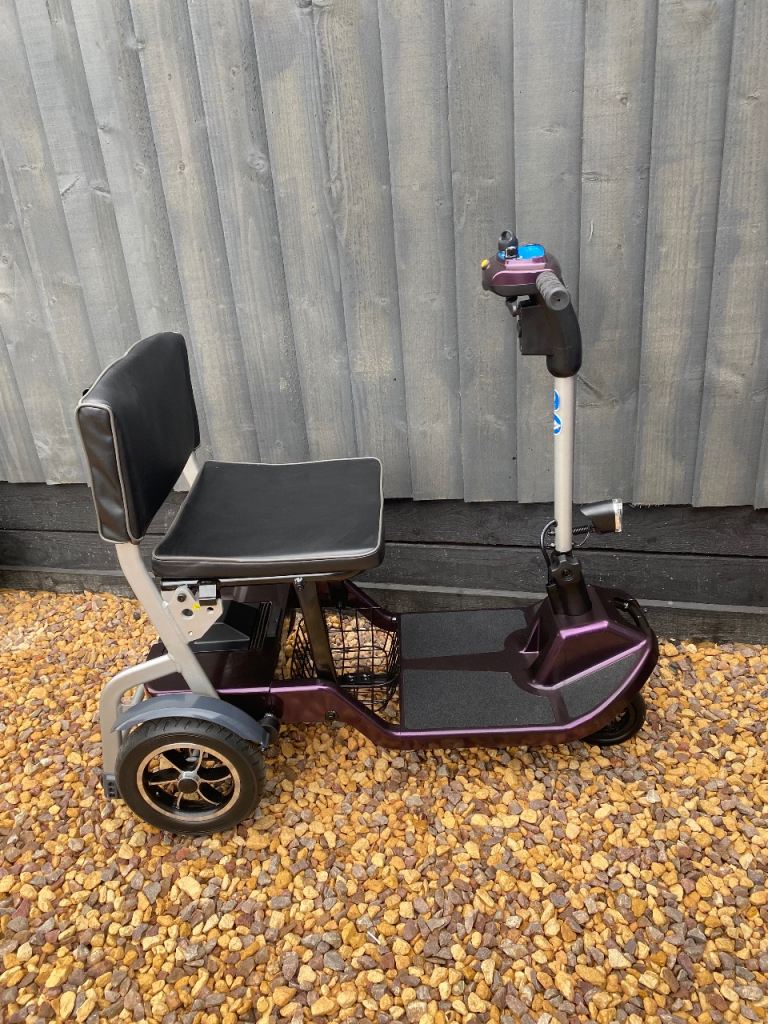 Lightweight Folding Mobility Scooter – Purple, As Good As New