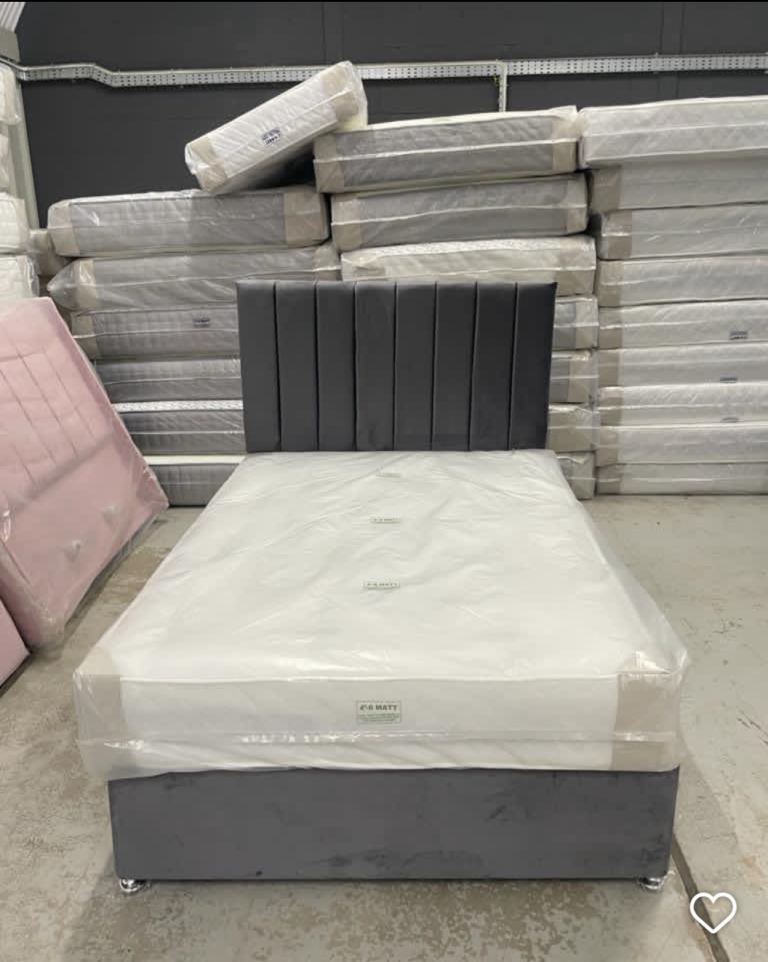 image for Brand New Double Bed with Mattress – Excellent Quality