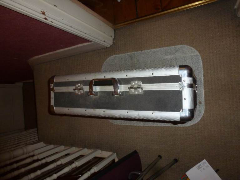 Flight Case. Foam lined, with detachable lid