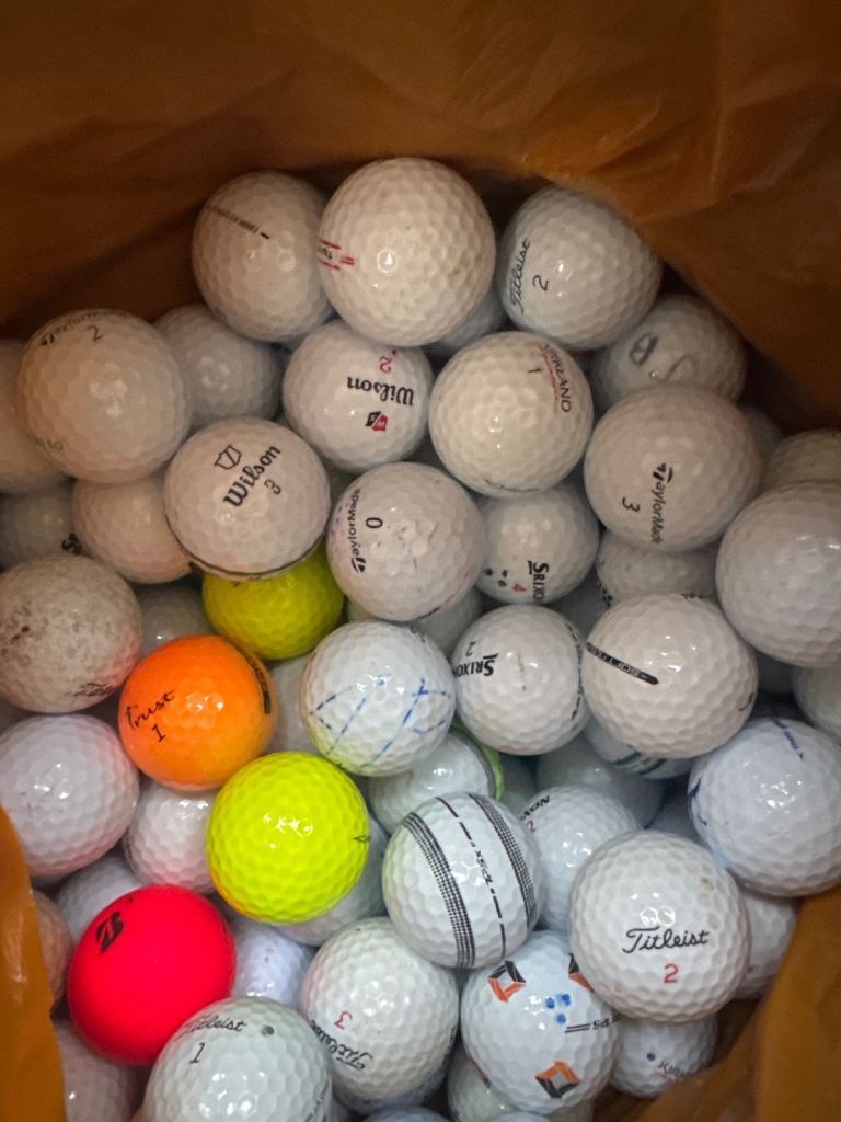 Bag of Used Golf Balls - Mixed Brands & Colours