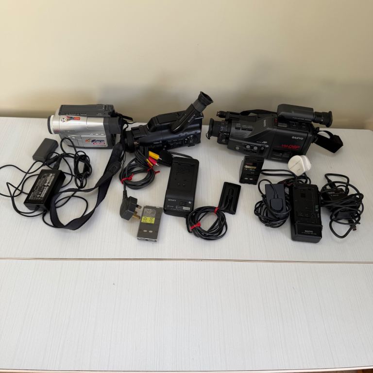 Vintage Camcorder Job Lot Sony Sanyo Samsung Video8 8mm Spares Repairs Bundle
