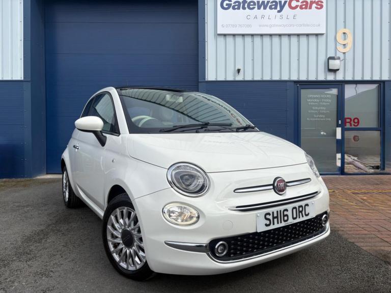 2016 Fiat 500 1.2 Lounge 3dr HATCHBACK PETROL Manual