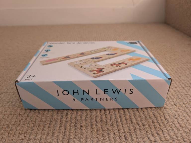 John Lewis Wooden Farm Animals Dominoes game