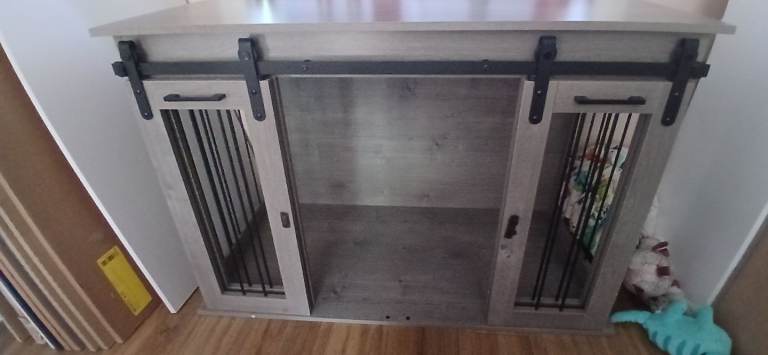 In house furniture dog cage