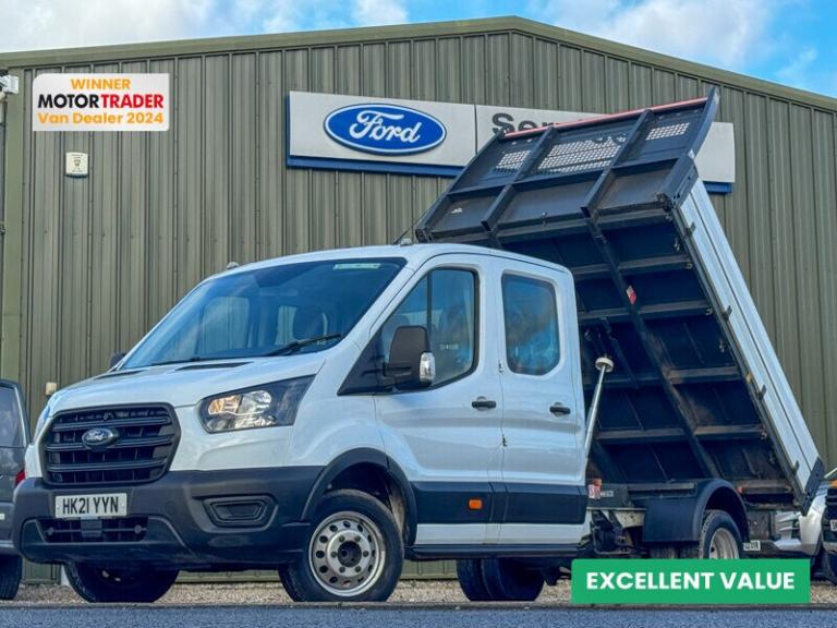 2021 Ford Transit Tipper LWB L3 Leader 350 Camera Tow Bar EURO 6 NO VAT Tipper Diesel Manual