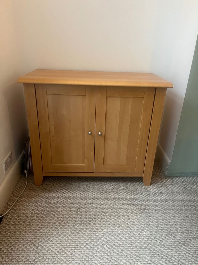 Small Veneer Wood Sideboard