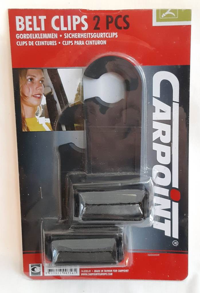 Carpoint Belt Clips, pair