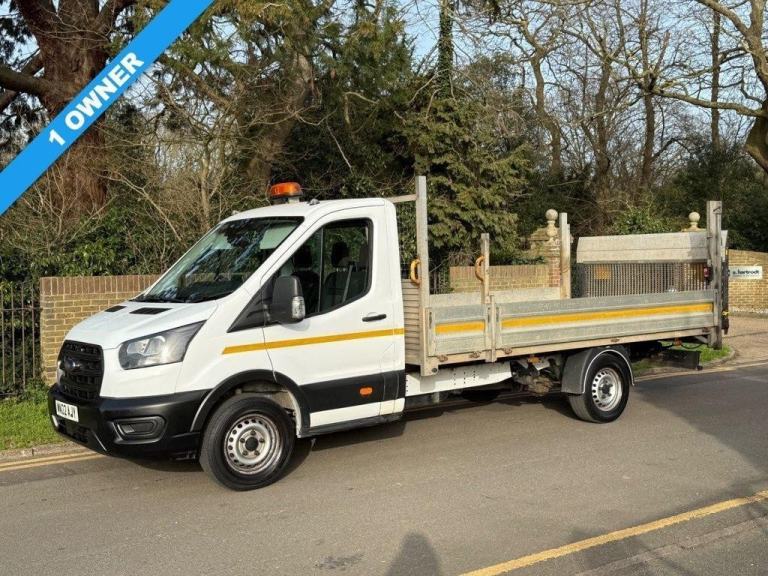 2022 22 FORD TRANSIT 2.0 350 ECOBLUE 130BHP LEADER EURO 6 RWD LWB 14FT DROPSIDE