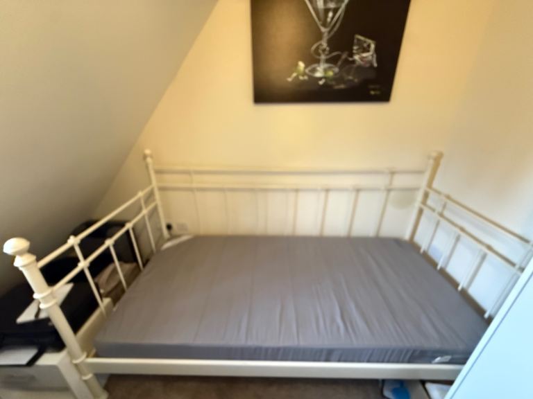 IKEA metal frame daybed & mattress 