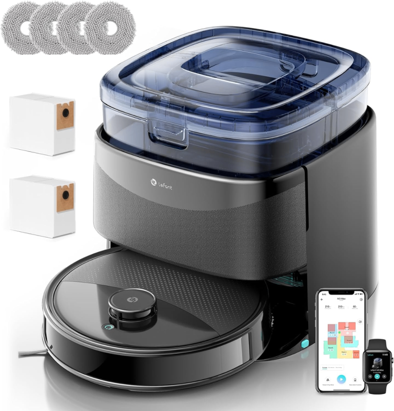 Lefant M3 Max Robot Vacuum and Mop, 20000Pa Suction, dToF Navigation