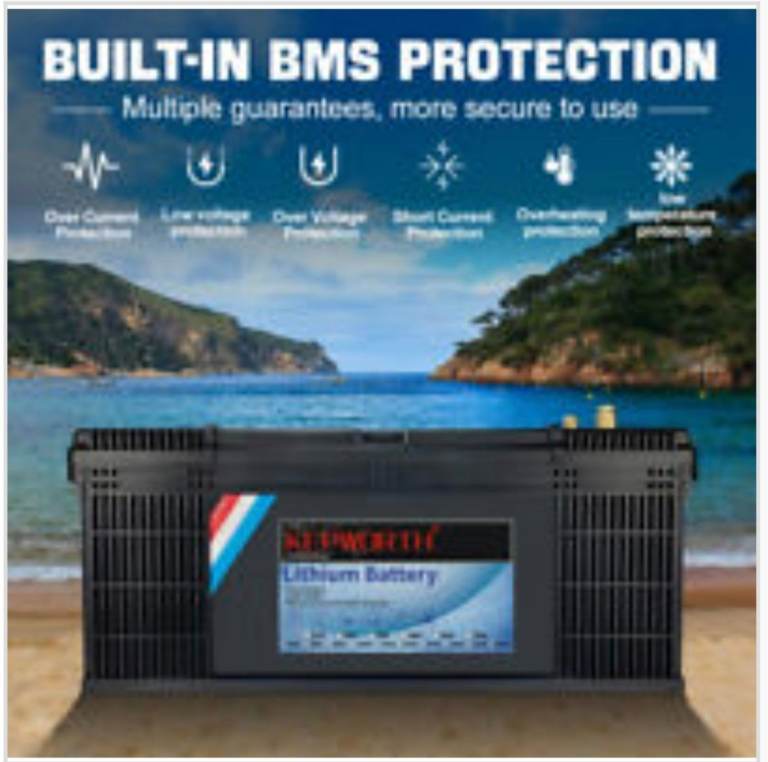 image for LiFePO4 12V 200Ah Lithium Battery BMS Solar Deep Cycle Golf Off Grid Solar Power