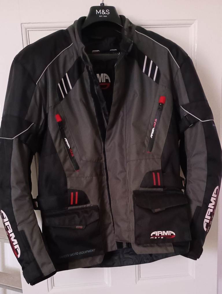 ARMR,Size L, Moto 'Kiso 2' Waterproof Textile Motorcycle Jacket.