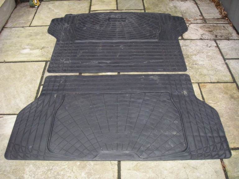 2 Piece Estate Car Rubber Boot Mat Floot Liner Protector - Complexion