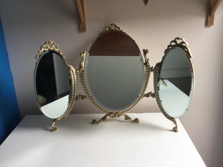 Vintage French Style Triple Mirror for Dressing Table