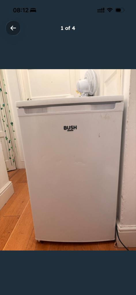 Bush White Freestanding Freezer with 3 Drawers – Good Condition
