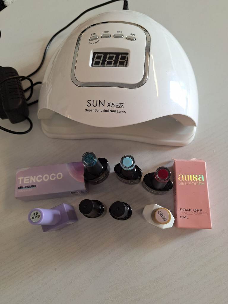 Gel nail kit withsun x5 nail lamp
