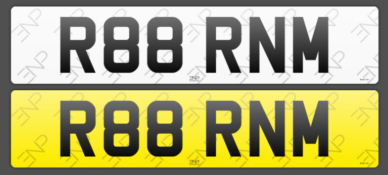 Sale of number plate - R88 RNM - Sale of number plate