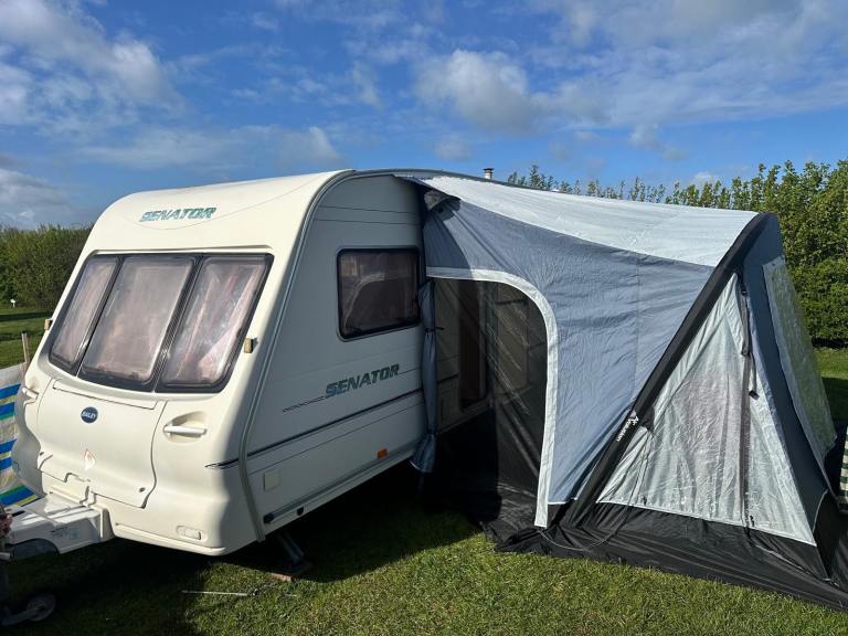 2004 Bailey Senator 4 birth caravan with fixed bed and air awning 
