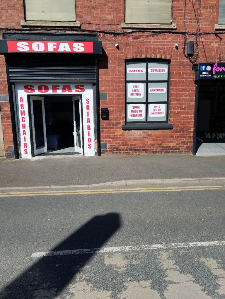 All brand new armchairs sofas sofabeds corner sofas from £149 m343eg turner st Denton 