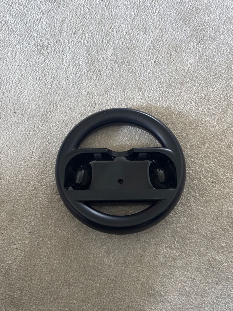 Nintendo Switch Joy-Con Steering Wheel – Black, Good Condition