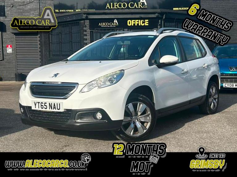 PEUGEOT 2008 1.6 BlueHDi Active White Manual Diesel 2015