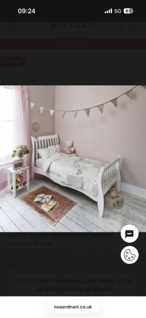 FREE 3 pieces of furniture! Single bed and child wardrobe and chest of drawer / changing table 