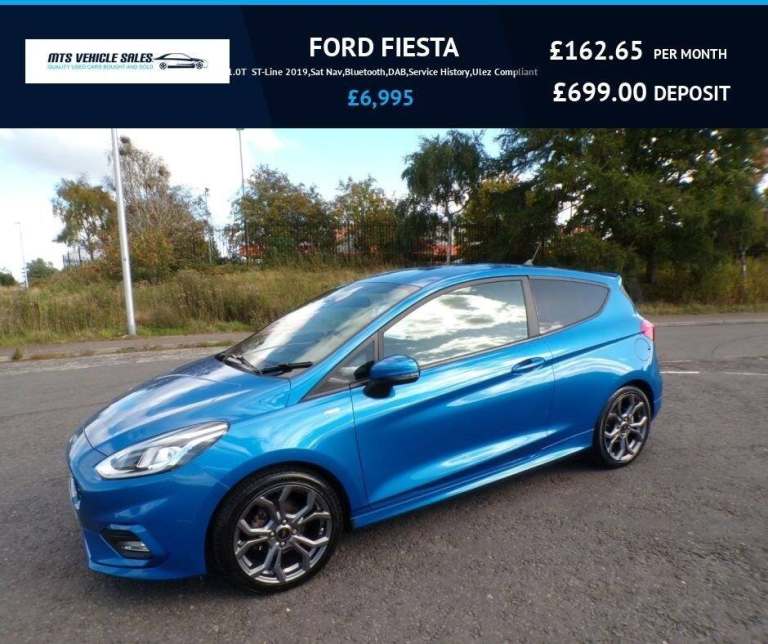 2019 Ford Fiesta ST-Line 2019,Sat Nav,Bluetooth,DAB,Service History,Ulez Compliant HATCHBACK Petr...
