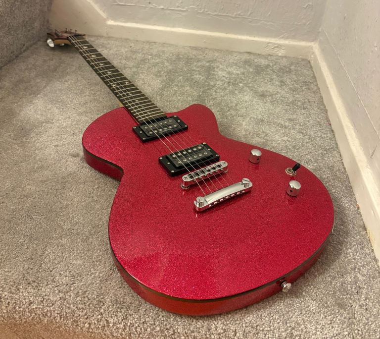 New - DRG (by Schecter) Pink Sparkle Rock Candy Classic Les Paul Electric Guitar - RARE 🎸